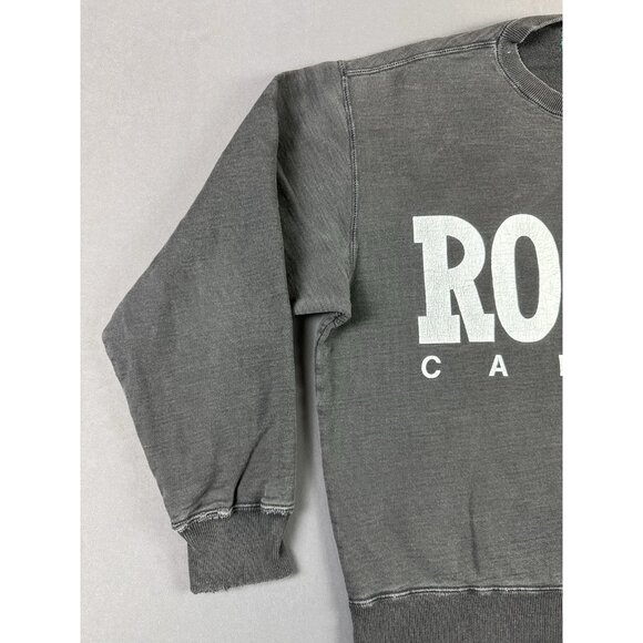 Vintage Rare 90s Roots Canada Sun Faded Black Crewneck Sweater Fit Medium Hype - Picture 4 of 12